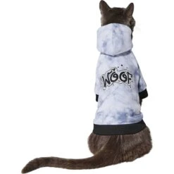Frisco Woof Tiedye Print Dog & Cat Hoodie -Cat Toy Shop 267986 PT3. AC SS1800 V1637685733