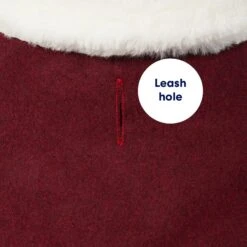 Frisco Mediumweight Pom Pom Bow Dog & Cat Peacoat Dress, Red -Cat Toy Shop 268200 PT6. AC SS1800 V1628827641