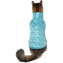 Frisco Lightweight Packable Insulated Dog & Cat Quilted Puffer Coat, Ocean Teal -Cat Toy Shop 268280 PT2. AC SS1800 V1628778981