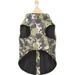 Frisco Mediumweight Camo Print Insulated Dog & Cat Zippered Coat, Green -Cat Toy Shop 268295 PT5. AC SS1800 V1628827619