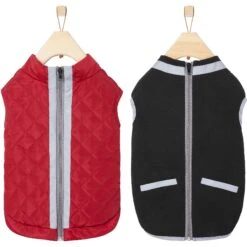 Frisco Mediumweight Reflective 2-in-1 Dog & Cat Fleece Coat -Cat Toy Shop 268359 PT4. AC SS1800 V1628792579
