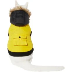Frisco Heavyweight Anchorage Insulated Dog & Cat Parka, Yellow/Black -Cat Toy Shop 268397 PT2. AC SS1800 V1628792856