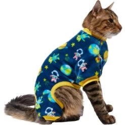 Frisco Dog & Cat Cozy Plush Fleece PJs, Outer Space