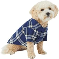 Frisco Navy Plaid Dog & Cat Flannel Shirt -Cat Toy Shop 268596 PT2. AC SS1800 V1637679780