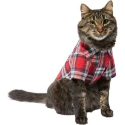 Frisco Red Plaid Dog & Cat Shirt -Cat Toy Shop 268604 PT3. AC SS1800 V1637657839