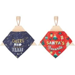 Frisco Santa's Favorite & Cheers To The New Year Dog & Cat Reversible Bandana 12 Frisco Santa's Favorite & Cheers To The New Year Dog & Cat Reversible Bandana -Cat Toy Shop 276285 PT3. AC SS1800 V1637655160