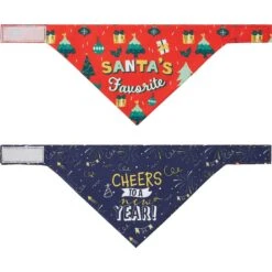 Frisco Santa's Favorite & Cheers To The New Year Dog & Cat Reversible Bandana 13 Frisco Santa's Favorite & Cheers To The New Year Dog & Cat Reversible Bandana -Cat Toy Shop 276285 PT4. AC SS1800 V1637679465