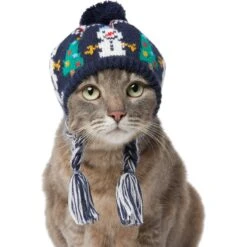 Frisco Jolly Snowman Dog & Cat Knitted Hat -Cat Toy Shop 276303 PT3. AC SS1800 V1631298427