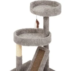 Frisco 44-in Real Carpet Cat Tree With Replaceable Corrugate Scratcher -Cat Toy Shop 282757 PT3. AC SS1800 V1621949247