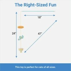 Frisco Holiday Hanukkah Teaser Cat Toy With Catnip, 2 Count -Cat Toy Shop 287277 PT2. AC SS1800 V1637704366