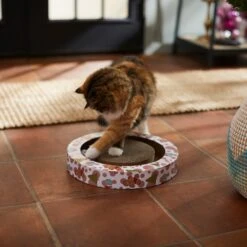 Frisco Holiday Scratch & Roll Cardboard Scratcher Cat Toy With Catnip -Cat Toy Shop 287295 PT3. AC SS1800 V1632773637