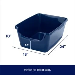 Frisco High Sided Cat Litter Box, Extra Large & World's Best Multi-Cat Unscented Clumping Corn Cat Litter -Cat Toy Shop 293046 PT2. AC SS1800 V1619998947