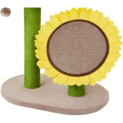 Frisco Sunflower Cat Scratching Post, Two Post With Lounger -Cat Toy Shop 296688 PT2. AC SS1800 V1632856031