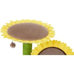 Frisco Sunflower Cat Scratching Post, Two Post With Lounger -Cat Toy Shop 296688 PT3. AC SS1800 V1632855992