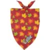 Frisco Fall Leaves Personalized Dog & Cat Bandana