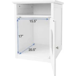 Frisco Decorative Side Table Cat Litter Box Cover & Frisco Open Top Cat Litter Box With Rim, Large -Cat Toy Shop 297992 PT3. AC SS1800 V1621293130