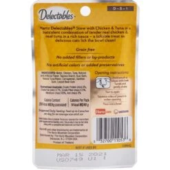 Hartz Delectables Stew Chicken & Tuna Lickable Cat Treat & Frisco Foldable Play Tri-Tunnel Cat Toy -Cat Toy Shop 298074 PT2. AC SS1800 V1621266442