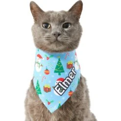 Frisco Snowman & Presents Personalized Dog & Cat Bandana -Cat Toy Shop 301373 PT7. AC SS1800 V1628100101