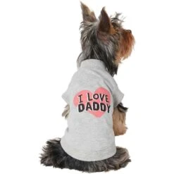 Frisco I Love Daddy Dog & Cat T-Shirt, Gray & Frisco I Love Mommy Dog & Cat T-Shirt -Cat Toy Shop 302760 PT1. AC SS1800 V1623054740