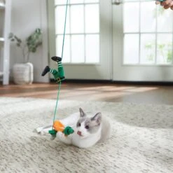 Frisco St. Patrick's Leprechaun Teaser Wand Cat Toy With Catnip -Cat Toy Shop 303104 PT3. AC SS1800 V1641230319