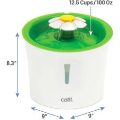 Catit Flower Plastic Cat Fountain & Frisco Pet Toy & Bowl Cleaning Wipes, 70 Count -Cat Toy Shop 303288 PT2. AC SS1800 V1623038844