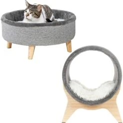 Cat Toy Shop 11 Frisco Modern Round Elevated Cat Bed & Frisco Modern Tunnel Elevated Cat Bed