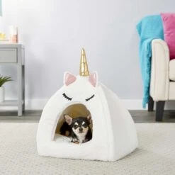 Frisco Novelty Unicorn Covered Cat & Dog Bed & Frisco Cactus Cat Scratching Post -Cat Toy Shop 303496 PT4. AC SS1800 V1623088955