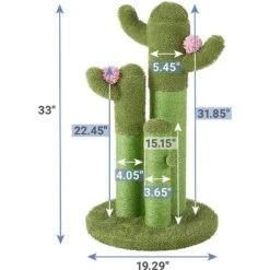 Frisco Self Warming Bolster Round Kitten Bed & Frisco Cactus Cat Scratching Post -Cat Toy Shop 303576 PT5. AC SS1800 V1623056855