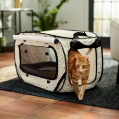 Frisco Collapsible Cat Cage, Litter Box, & Mat -Cat Toy Shop 306999 PT6. AC SS1800 V1634830497