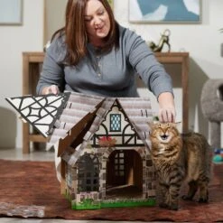 Frisco Tudor House Cardboard Cat House -Cat Toy Shop 308815 PT3. AC SS1800 V1696880189