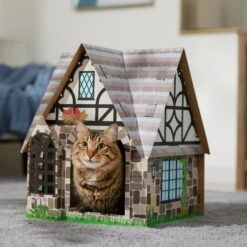 Frisco Tudor House Cardboard Cat House -Cat Toy Shop 308815 PT4. AC SS1800 V1696968878