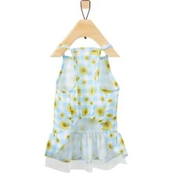 Frisco Sunflower Gingham Dog & Cat Dress -Cat Toy Shop 312120 PT4. AC SS1800 V1644424205