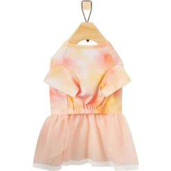 Frisco Tie Dye Pink Tutu Dog & Cat Dress -Cat Toy Shop 312152 PT4. AC SS1800 V1644527823