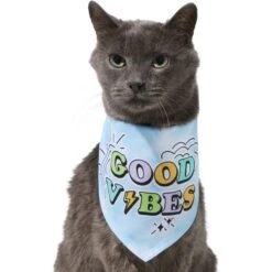 Frisco Good Vibes Dog & Cat Bandana -Cat Toy Shop 312297 PT2. AC SS1800 V1644885749