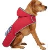 Frisco Lightweight Red Reversible Packable Dog Raincoat