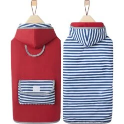 Frisco Lightweight Red Reversible Packable Dog Raincoat -Cat Toy Shop 315109 PT4. AC SS1800 V1646436832