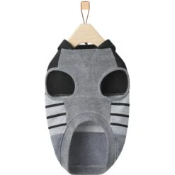 Frisco Gray Striped Dog & Cat Hoodie -Cat Toy Shop 317305 PT5. AC SS1800 V1646432211