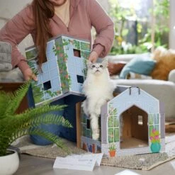 Frisco Greenhouse Cardboard Cat House -Cat Toy Shop 317737 PT3. AC SS1800 V1688677249