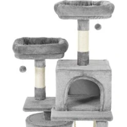 Frisco 61-in Faux Fur Cat Tree & Condo & Frisco 38-in Cat Tree With Condo, Top Perch & Toy -Cat Toy Shop 318964 PT3. AC SS1800 V1630363328