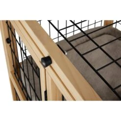 Frisco Collapsible Wood & Wire Cat Cage Playpen, 2 Level -Cat Toy Shop 323214 PT5. AC SS1800 V1645480002