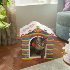 Frisco Pride Love Wins Cardboard Cat House -Cat Toy Shop 331675 PT3. AC SS1800 V1647356081