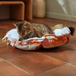 Cat Toy Shop 3 Frisco Calico Cat Design Adjustable Cat Bolster Bed