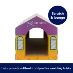 Frisco Halloween A-Paw-Thecary & Chop House Cardboard Cat House With Catnip -Cat Toy Shop 344002 PT2. AC SS1800 V1689878549