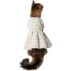 Frisco Tweed Weave Ruffle Skirt Dog & Cat Dress