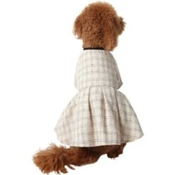 Frisco Tweed Weave Ruffle Skirt Dog & Cat Dress -Cat Toy Shop 353649 PT2. AC SS1800 V1659008241