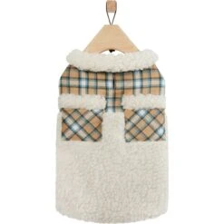 Frisco Lightweight Plaid Pocket Dog & Cat Coat -Cat Toy Shop 353940 PT4. AC SS1800 V1659725936