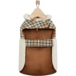 Frisco Lightweight Plaid Pocket Dog & Cat Coat -Cat Toy Shop 353940 PT5. AC SS1800 V1659726052
