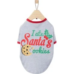 Frisco I Ate Santa's Cookies Dog & Cat T-Shirt -Cat Toy Shop 358293 PT4. AC SS1800 V1660764463