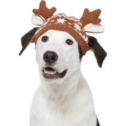 Frisco Antler Fair Isle Dog & Cat Hat -Cat Toy Shop 358313 PT2. AC SS1800 V1660764826