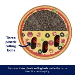 Frisco Interactive Maze & Scratch Cardboard Cat Toy With Catnip, Pizza -Cat Toy Shop 506154 PT2. AC SS1800 V1671551753